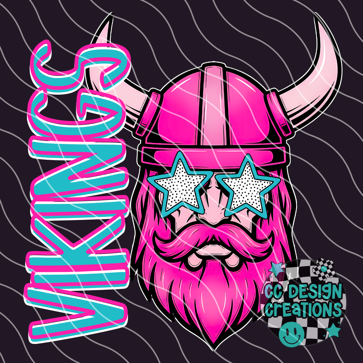 Vikings Preppy Mascot PNG Digital Download