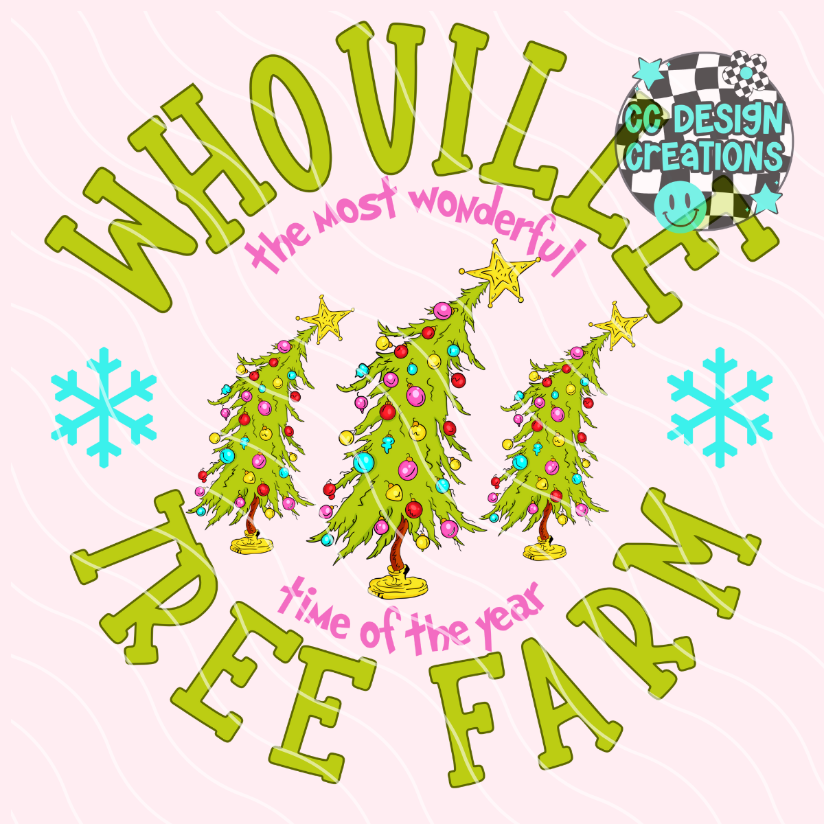 Whoville Tree Farm PNG Digital Download