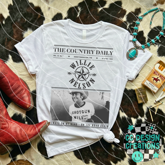 Country Newspaper Will ie Nel son PNG Digital Download